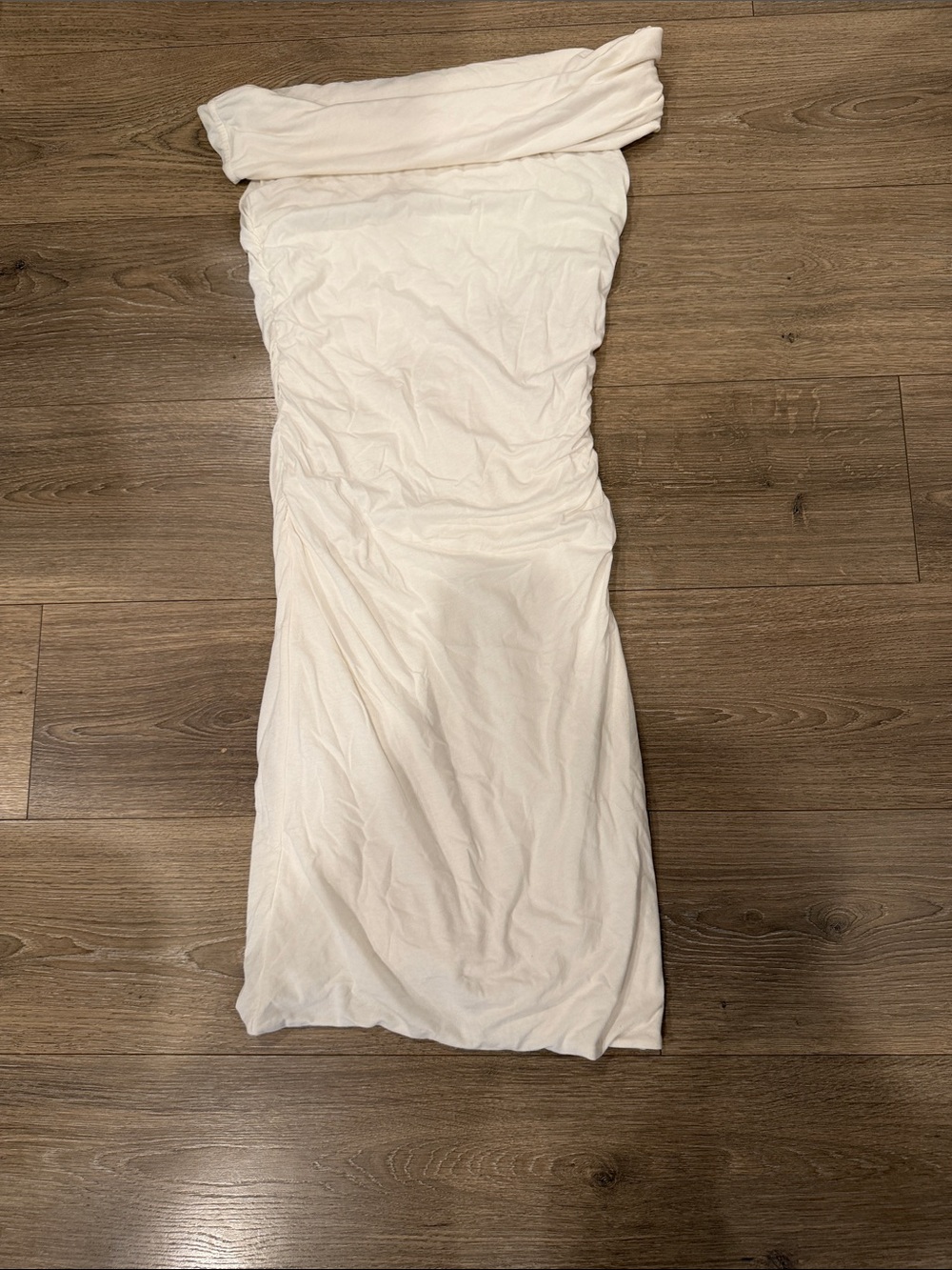 James Perse Strapless Cream Tube Dress